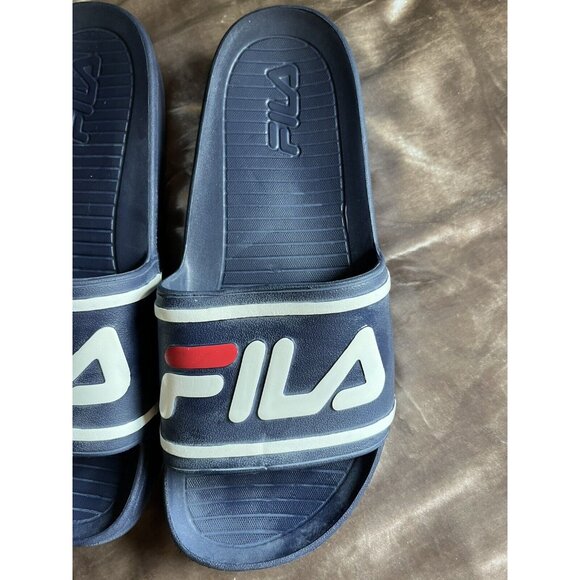 FILA AUTHENTIC SPORT SLIDE SANDALS MEN'S SIZE M-12  BLUE - Picture 5 of 16